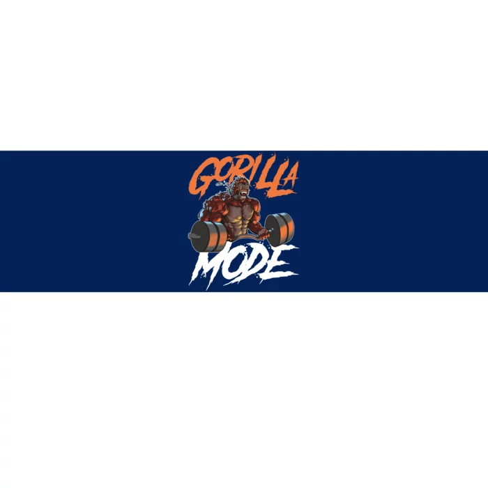 Gorilla Mode Gym Beast Workout Weights Lifting Power Gift Bumper Sticker