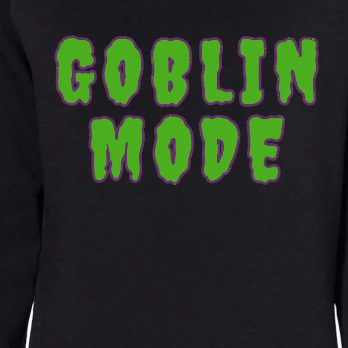 Goblin Mode Womens California Wash Sweatshirt