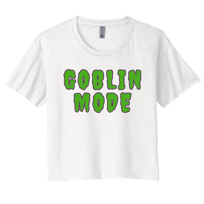 Goblin Mode Women's Crop Top Tee