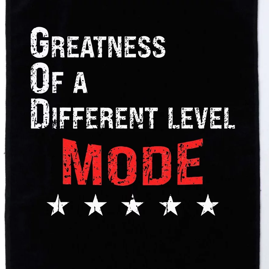 God Mode Greatness At A Different Level Platinum Collection Golf Towel