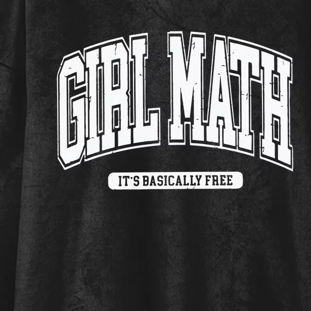 Girl Math Hooded Wearable Blanket