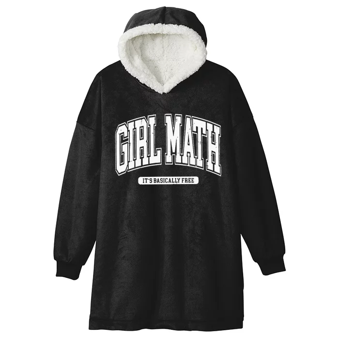 Girl Math Hooded Wearable Blanket