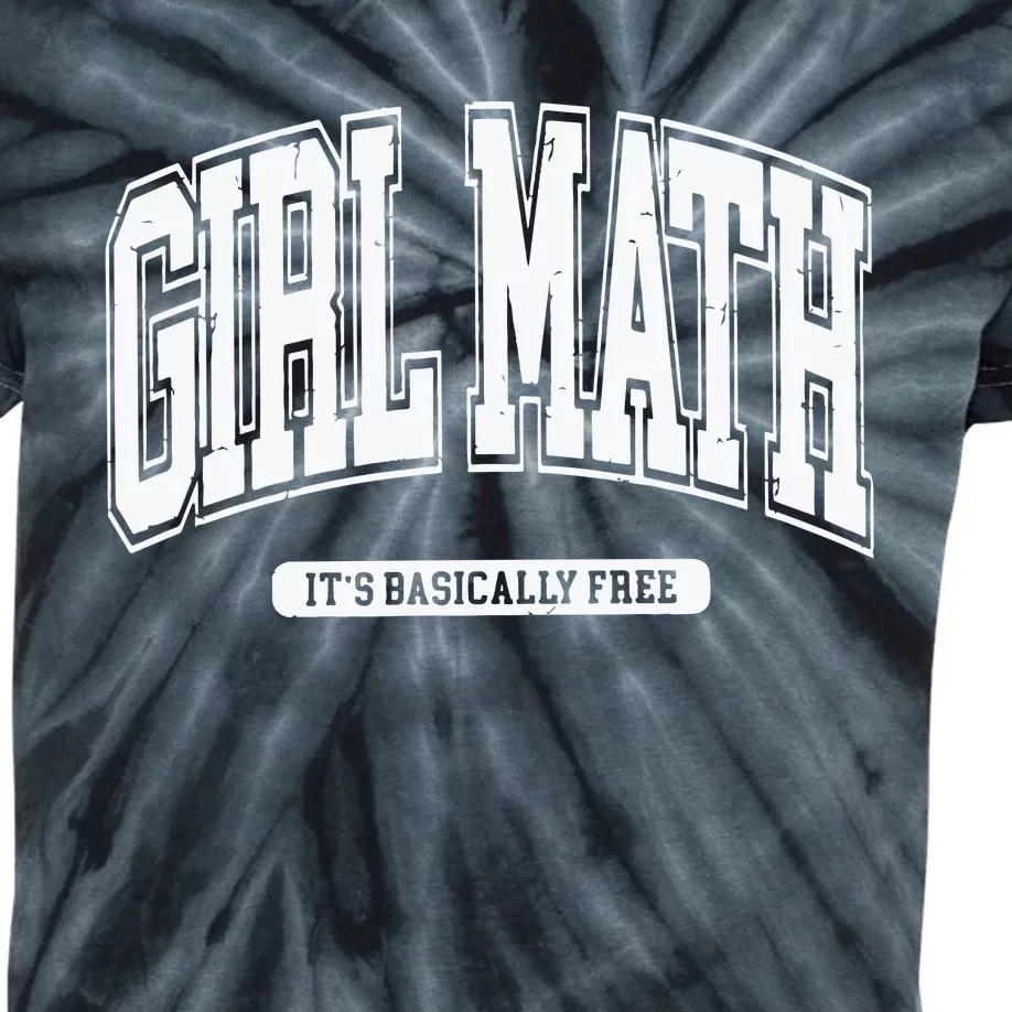 Girl Math Kids Tie-Dye T-Shirt