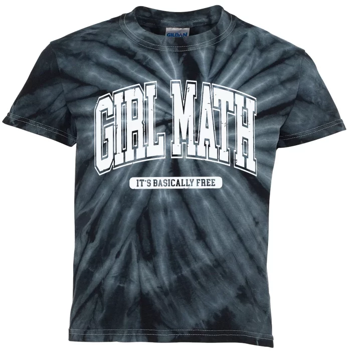 Girl Math Kids Tie-Dye T-Shirt