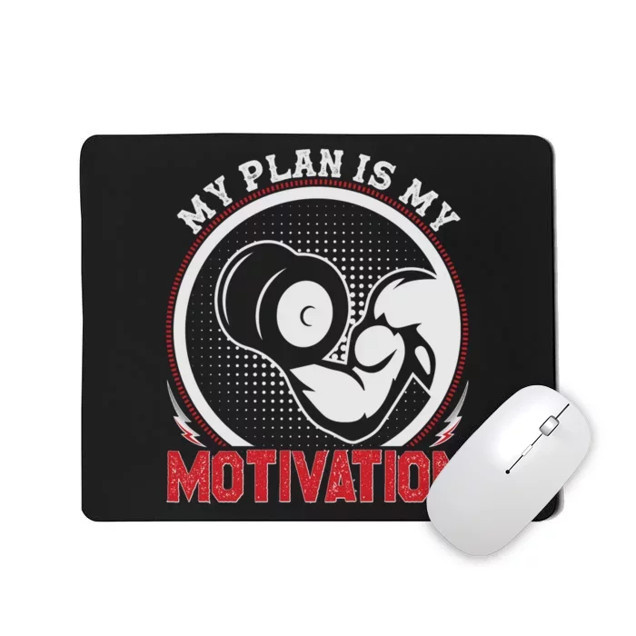 Gym Motivation Graphic Mousepad