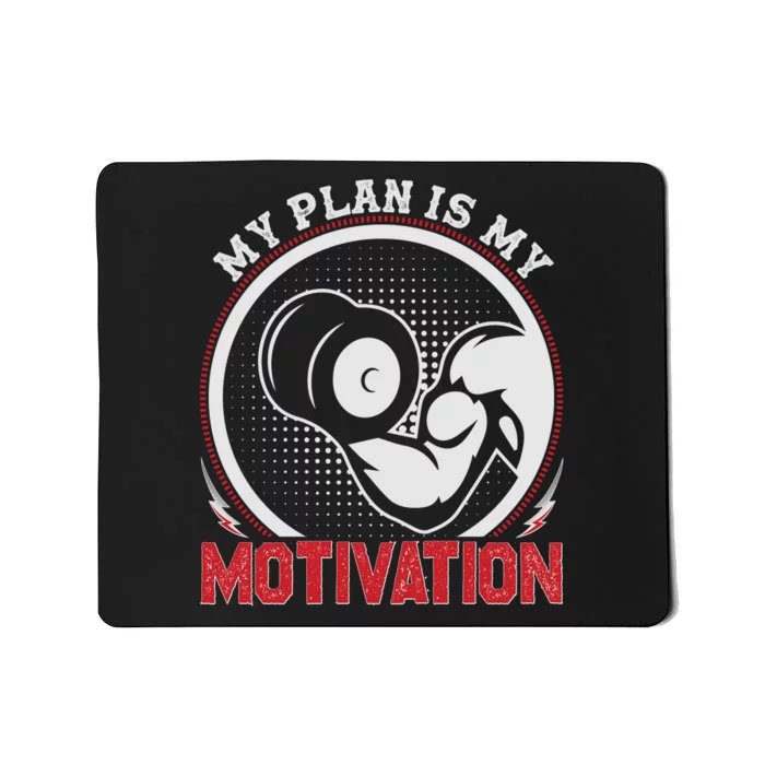 Gym Motivation Graphic Mousepad