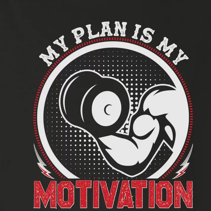 Gym Motivation Graphic Toddler Long Sleeve Shirt