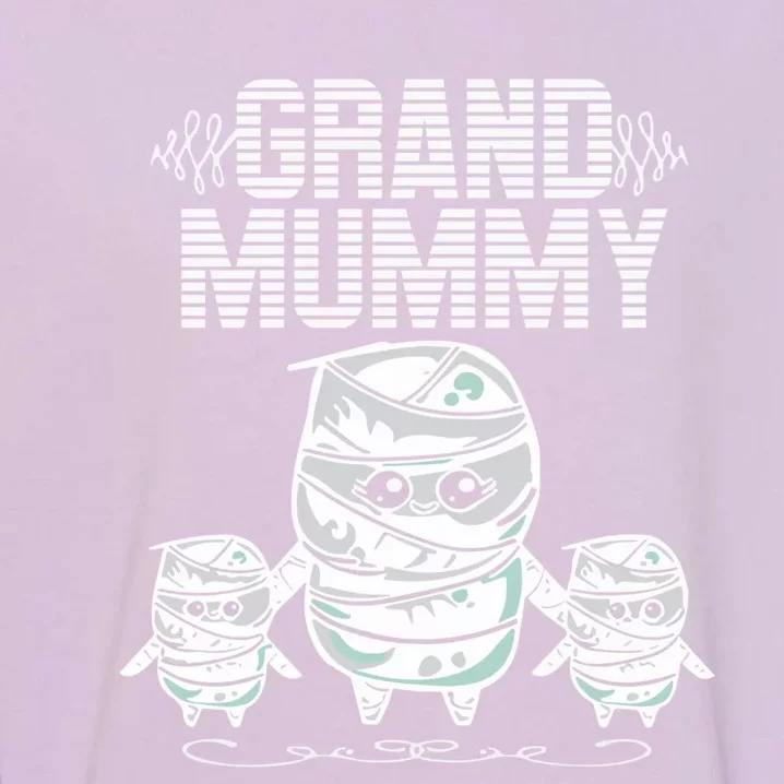 Grand Mummy Grandma Halloween Costume Funny Nana Spooky Cute Gift Garment-Dyed Sweatshirt