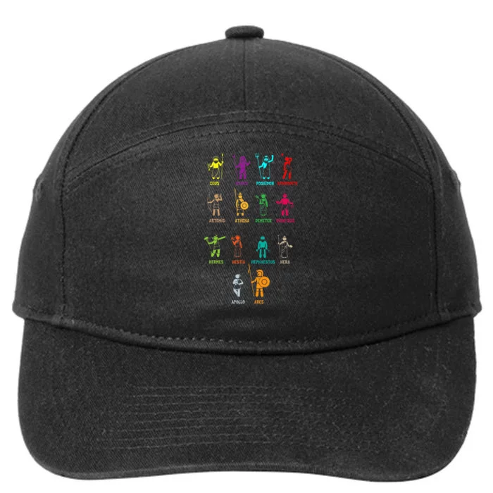 Greek Mythology Gods Gods Of Greece 7-Panel Snapback Hat