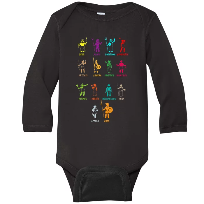 Greek Mythology Gods Gods Of Greece Baby Long Sleeve Bodysuit