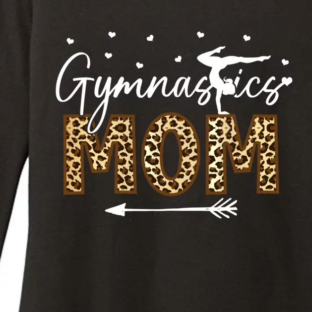 Gymnastic Mom Gift Leopard Gymnastics Mother Gymnast Great Gift Womens CVC Long Sleeve Shirt