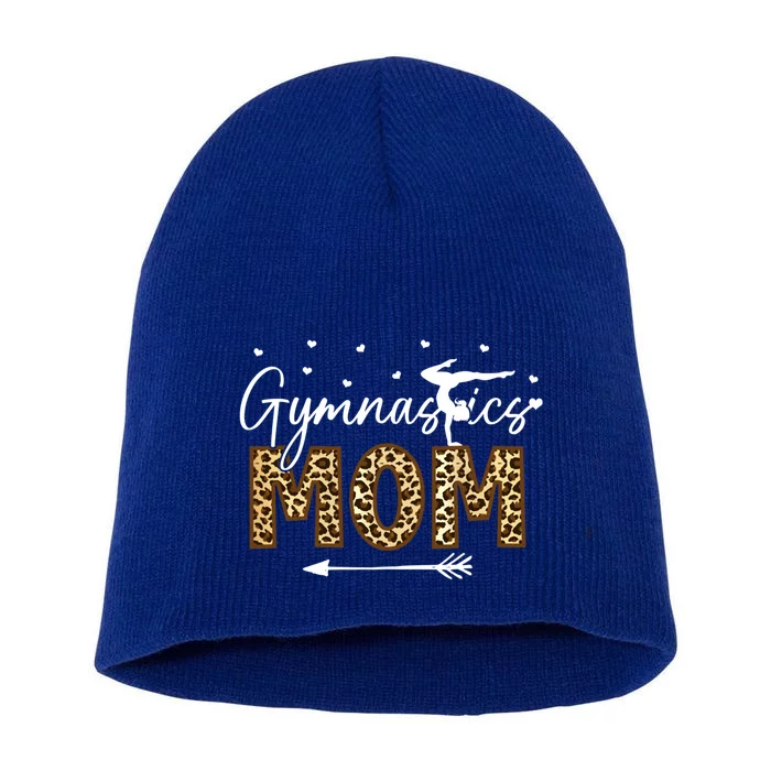 Gymnastic Mom Gift Leopard Gymnastics Mother Gymnast Great Gift Short Acrylic Beanie