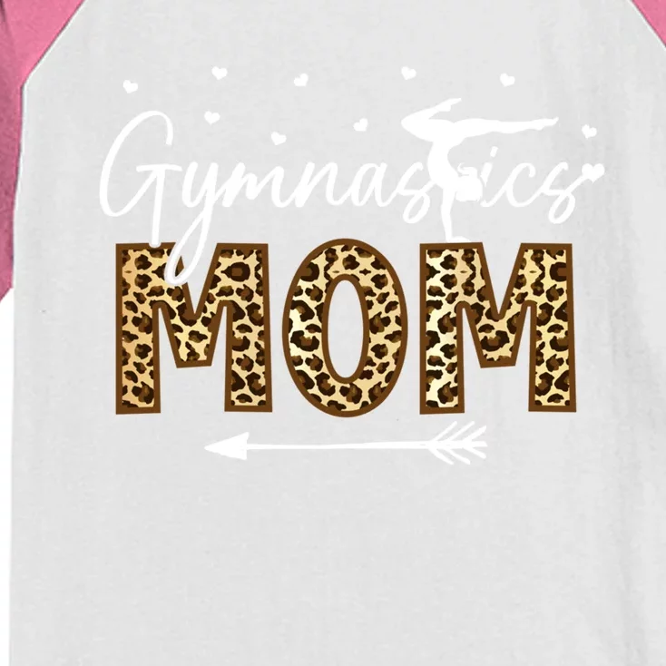 Gymnastic Mom Gift Leopard Gymnastics Mother Gymnast Great Gift Kids Colorblock Raglan Jersey