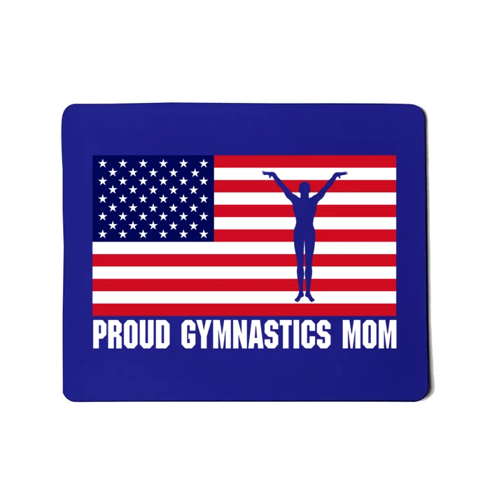 Gymnastics Mom Great Gift With Usa Flag Mousepad