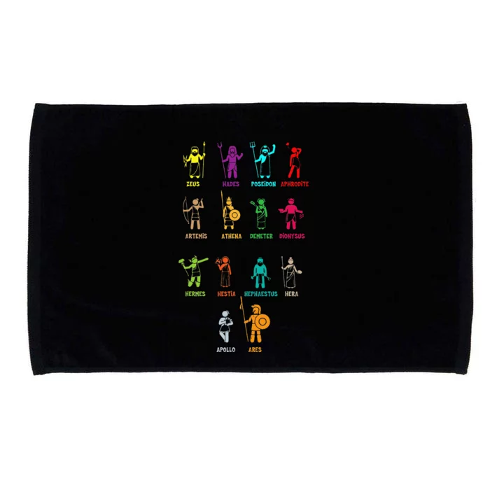 Greek Mythology Gods Gods of Greece Microfiber Hand Towel