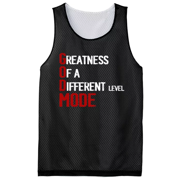 God Mode Greatness Of A Different Level Head Ofthe Table Mesh Reversible Basketball Jersey Tank