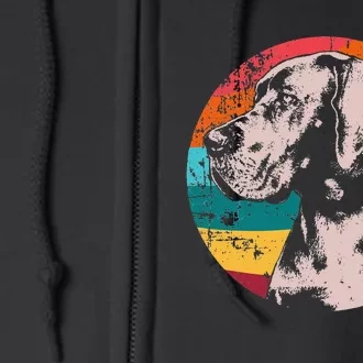 German Mastiff Great Dane Dog Breed Full Zip Hoodie