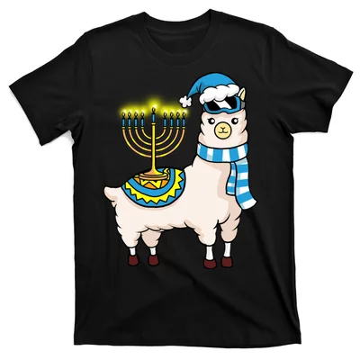 Happy Hanukkah Llamakkah Llama Menorah Alpaca Jewish Holiday Zip