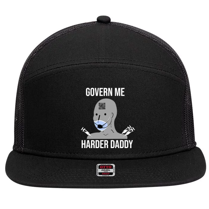 Govern Me Harder Daddy 7 Panel Mesh Trucker Snapback Hat