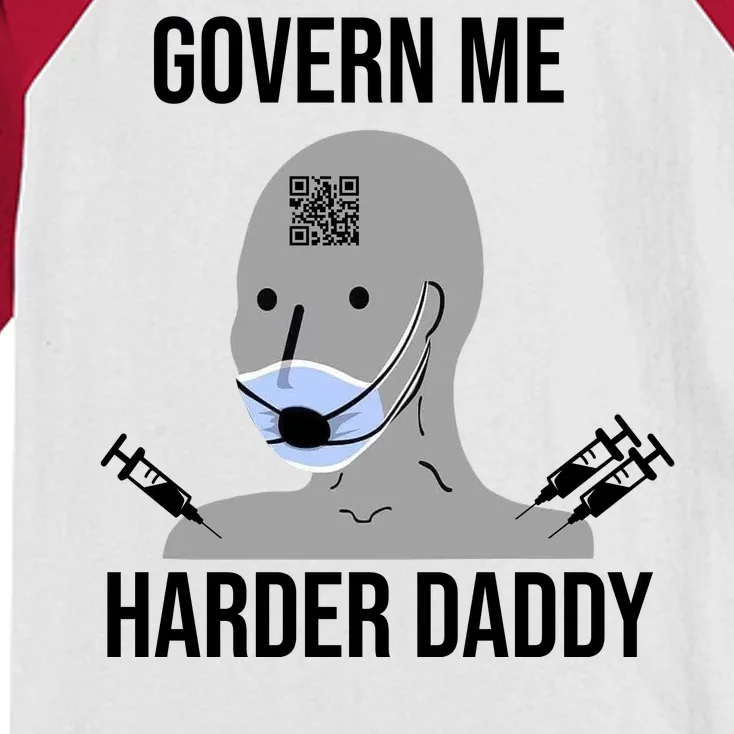 Govern Me Harder Daddy Kids Colorblock Raglan Jersey