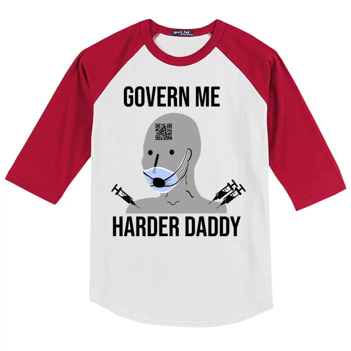 Govern Me Harder Daddy Kids Colorblock Raglan Jersey