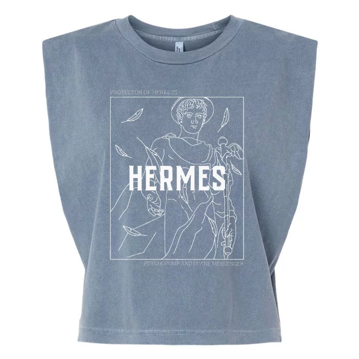 Greek Mythology Hermes Messenger Of The Gods Garment-Dyed Women's Muscle Tee