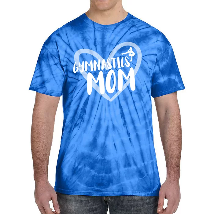 Gymnastics Mom Heart Gymnast Funny Gift Tie-Dye T-Shirt