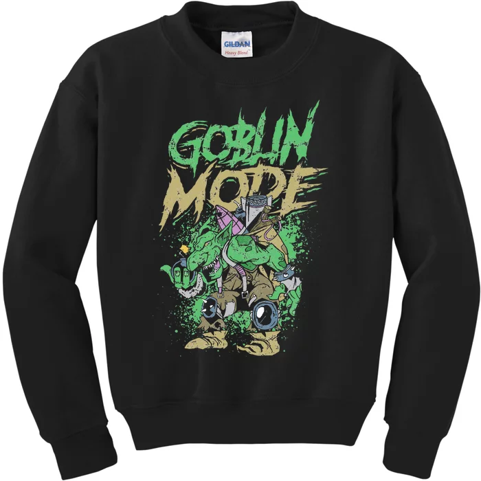 Goblin Mode Horror Halloween Kids Sweatshirt