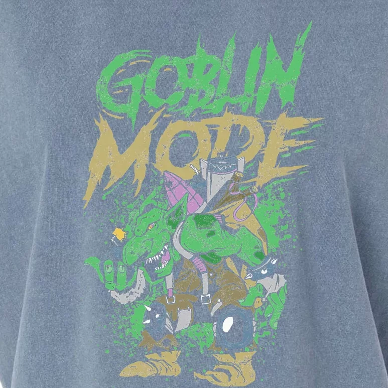 Goblin Mode Horror Halloween Garment-Dyed Women's Muscle Tee