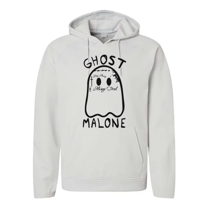 Ghost Malone Halloween Spooky Season Performance Fleece Hoodie