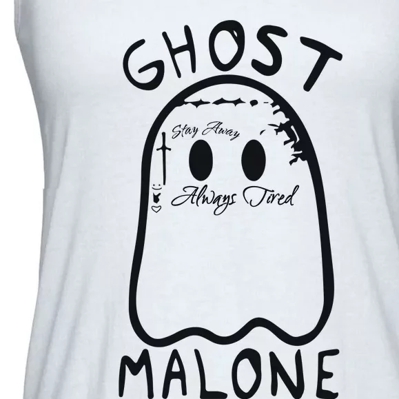 Ghost Malone Halloween Spooky Season Ladies Essential Flowy Tank