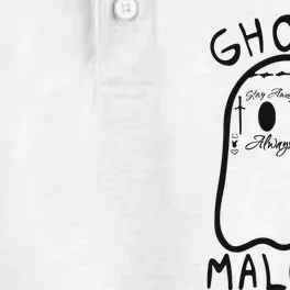 Ghost Malone Halloween Spooky Season Dry Zone Grid Performance Polo