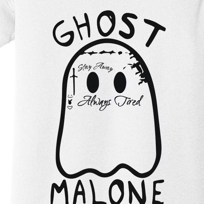 Ghost Malone Halloween Spooky Season Baby Bodysuit