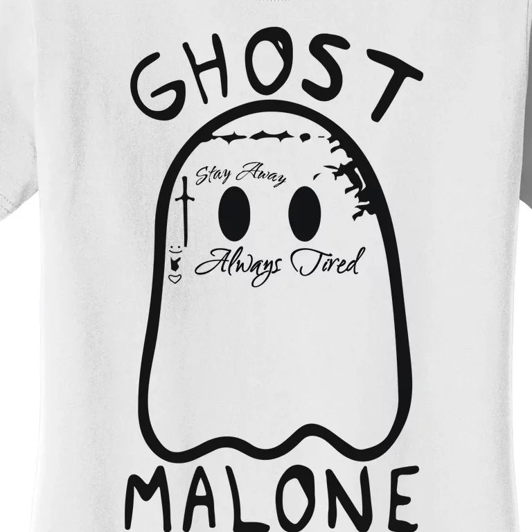 Ghost Malone Halloween Spooky Season Women's T-Shirt