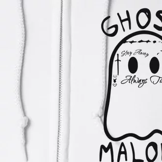 Ghost Malone Halloween Spooky Season Full Zip Hoodie