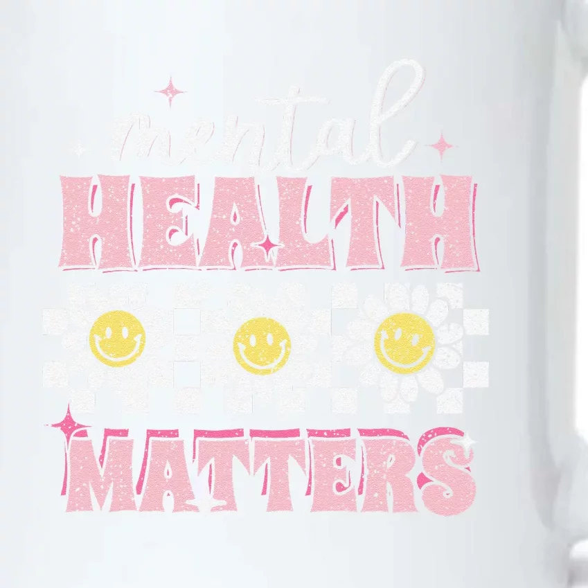 Groovy Mental Health Matters Human Brain Illness Awareness Black Color Changing Mug