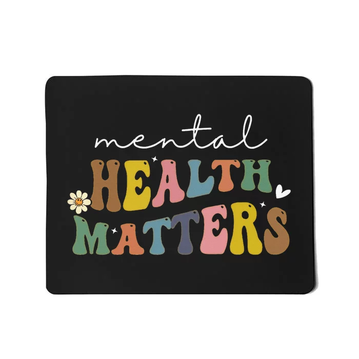 groovy Mental Health Matters Human Brain Illness Awareness Mousepad