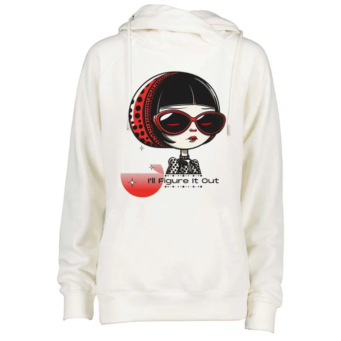 Gothedgy Muse ILl Figure It Out Womens Funnel Neck Pullover Hood