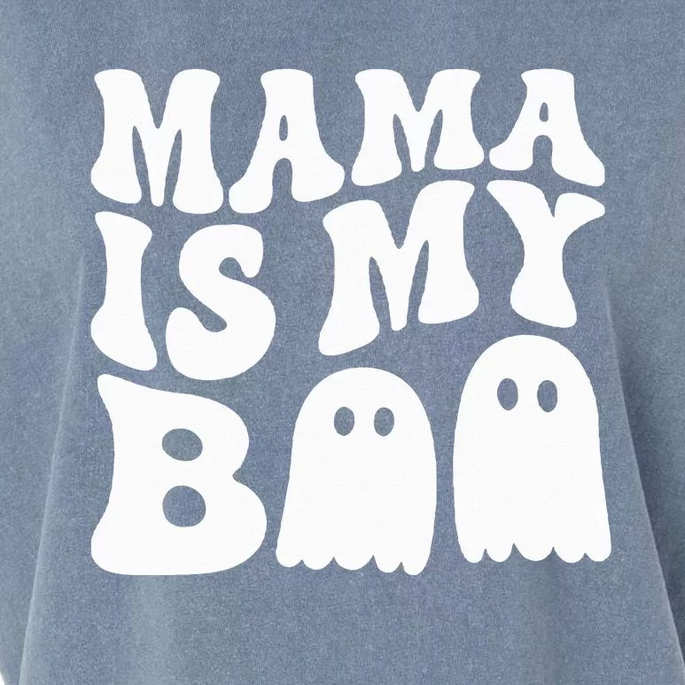 Groovy Mama Is My Boo Halloween Garment-Dyed Women's Muscle Tee