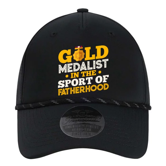 Gold Medalist In The Sport Of Fatherhood Gift Performance The Dyno Cap