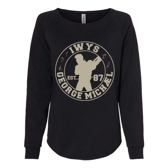 George Michael Iwys Alternative Crest Womens California Wash Sweatshirt