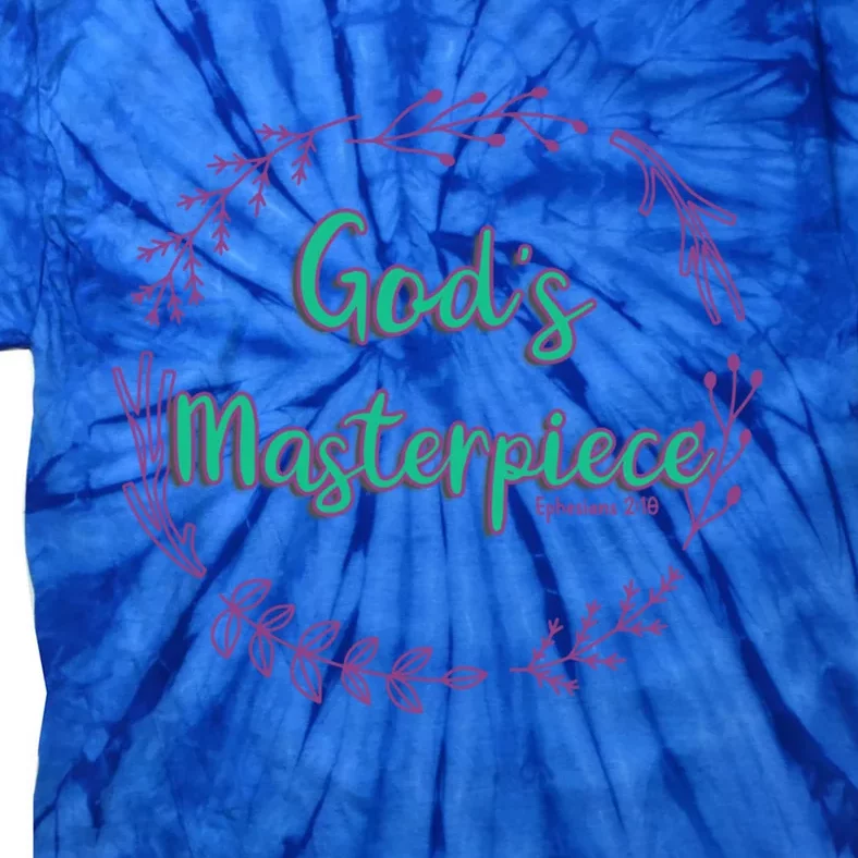 God's Masterpiece In Wreath Leaves Gift Tie-Dye T-Shirt