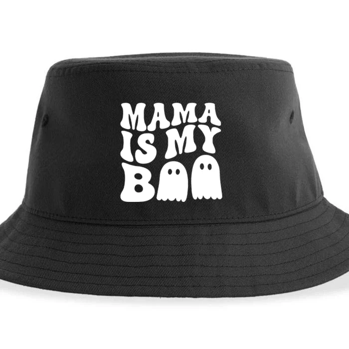 Groovy Mama Is My Boo Halloween Sustainable Bucket Hat