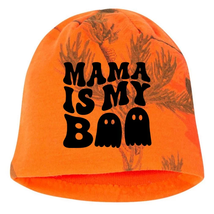 Groovy Mama Is My Boo Ghost Halloween Costume Kati - Camo Knit Beanie