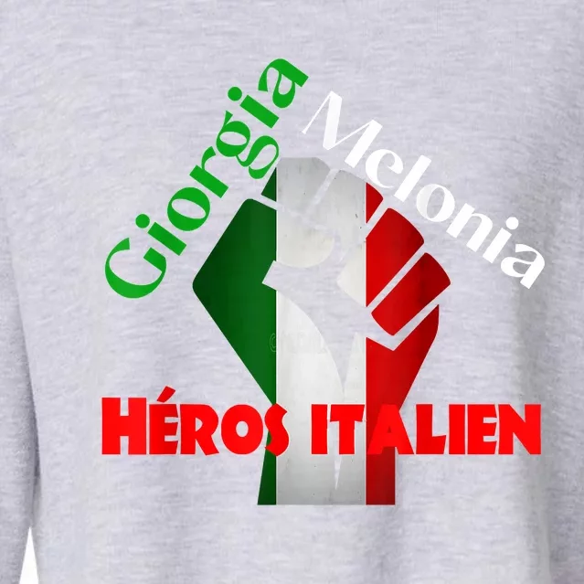 Georgia Meloni Italian Hero Cropped Pullover Crew