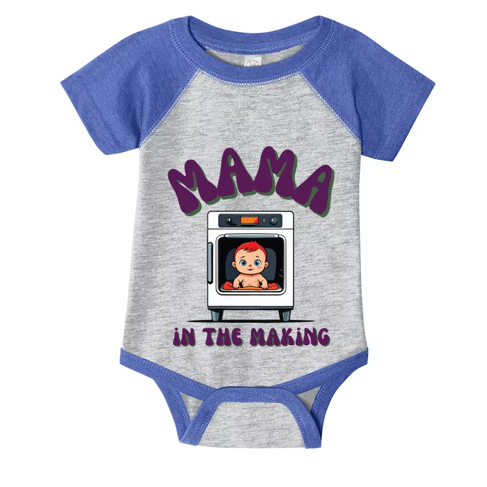 Groovy Mama In The Making For Pregnant Parent Baby Reveal Infant Baby Jersey Bodysuit