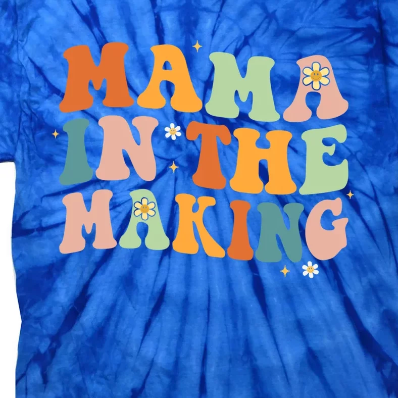 Groovy Mama In The Making Pregnancy Announcet Mommy Mom Cool Gift Tie-Dye T-Shirt