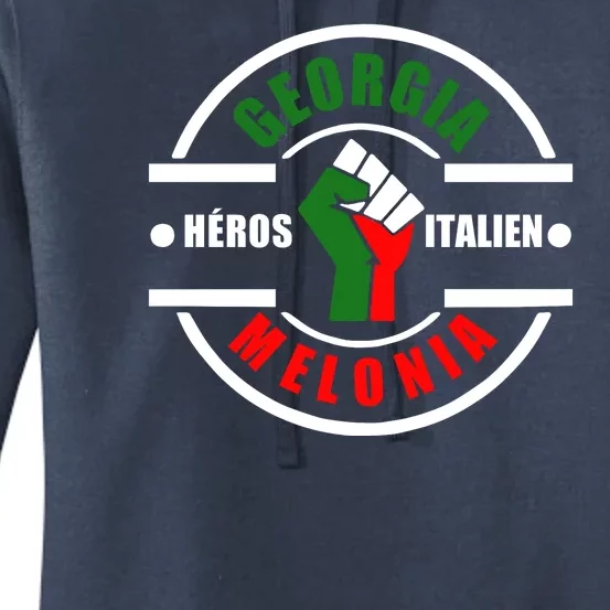 Georgia Meloni Italian Hero Women's Pullover Hoodie