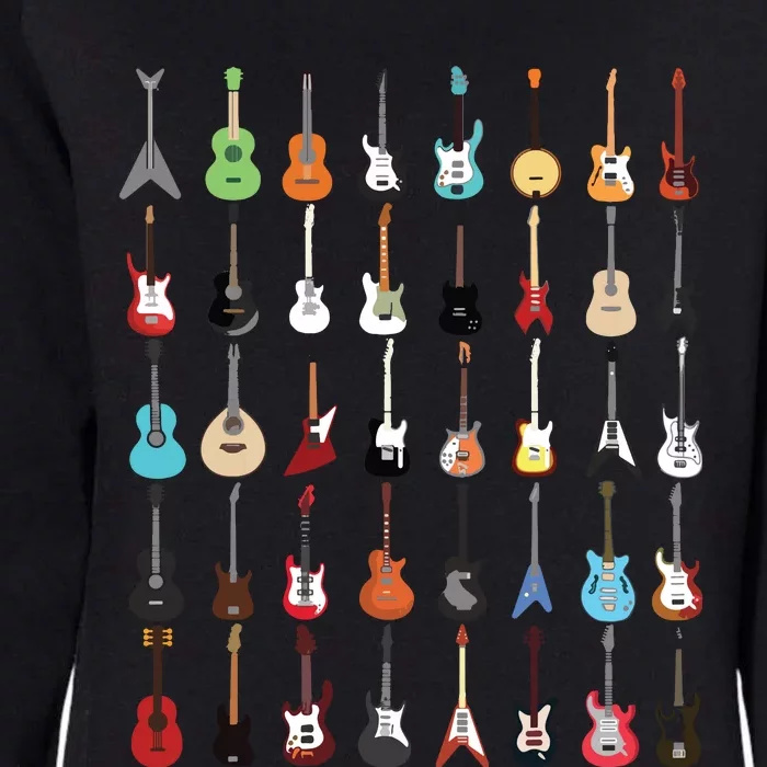 Guitar Musical Instrument Rock N Roll Tee Womens California Wash Sweatshirt