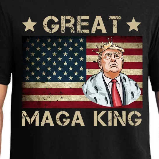 Great Maga King Trump USA Flag Pajama Set